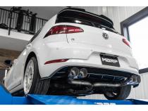 2015-2019 Volkswagen Golf Armor Pro Series 3 Inch Cat Back Quad Split Rear T304 Stainless Steel Exit Exhaust MBRP