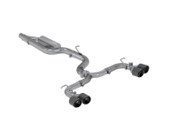 2015-2019 Volkswagen Golf Armor Pro Series 3 Inch Cat Back Quad Split Rear T304 Stainless Steel with Carbon Fiber Tips Exhaust System MBRP