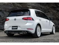 2015-2019 Volkswagen Golf Armor Pro Series 3 Inch Cat Back Quad Split Rear T304 Stainless Steel with Carbon Fiber Tips Exhaust System MBRP