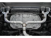 2015-2019 Volkswagen Golf Armor Pro Series 3 Inch Cat Back Quad Split Rear T304 Stainless Steel with Carbon Fiber Tips Exhaust System MBRP