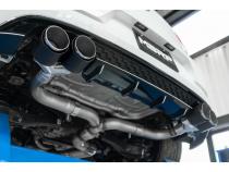 2015-2019 Volkswagen Golf Armor Pro Series 3 Inch Cat Back Quad Split Rear T304 Stainless Steel with Carbon Fiber Tips Exhaust System MBRP