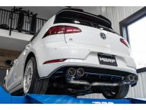 2015-2019 Volkswagen Golf Armor Pro Series 3 Inch Cat Back Quad Split Rear T304 Stainless Steel with Carbon Fiber Tips Exhaust System MBRP