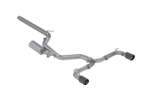 2015-2021 Volkswagen Golf Armor Pro Series 3 Inch Cat Back Dual Split Rear Exit T304 Stainless Steel with Carbon Fiber Tips Exhaust System MBRP