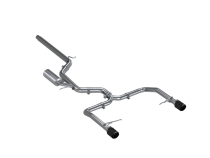 2019-2021 VW Jetta GLI Armor Pro Series 3 Inch Cat Back Dual Rear Exit T304 Stainless Steel with Carbon Fiber Tips Exhaust System MBRP