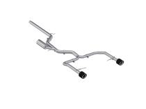 2022-Up Volkswagen Jetta GLI 2.0 TSI T304 Stainless Steel 3 Inch Cat-Back 2.5 Inch Dual Split Rear with Carbon Fiber Tips Street Profile MBRP