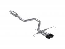 2019-2021 Hyundai Veloster Armor Pro 3 Inch Cat Back Dual Split Center Rear Exit T304 Stainless Steel with Carbon Fiber Tips MBRP