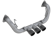 17-22 Acura NSX Armor Pro 2.5 Inch Cat Back Triple Rear Exit T304 Stainless Steel with Carbon Fiber Tips Exhaust System MBRP