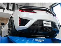 17-22 Acura NSX Armor Pro 2.5 Inch Cat Back Triple Rear Exit T304 Stainless Steel with Carbon Fiber Tips Exhaust System MBRP