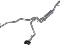 21-Present Chevrolet/GMC Tahoe/Yukon 3 Inch Cat Back Dual Split Rear Exhaust System, Armor Pro T304SS with Quad Carbon Fiber Tips MBRP