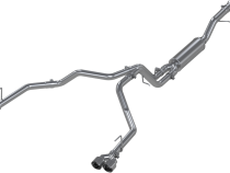 21-Present Chevrolet/GMC Tahoe/Yukon 3 Inch Cat Back Dual Split Rear Exhaust System, Armor Lite Aluminized Steel with Quad Tips MBRP