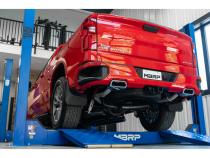 2.5 Inch Cat Back Exhaust System For 19-up Silverado/Sierra 1500 6.2L, 2022 Silverado LTD/ Sierra Limited 6.2L Dual Rear Aluminized Steel MBRP