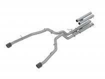 2021-24 RAM TRX T304 Stainless Steel 3 Inch Cat-Back Dual Split Rear with Carbon Fiber Tips Race Version Exhaust System MBRP