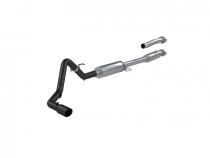 21-Up Ford F-150 Black Coated Aluminized Steel 3 Inch Cat-Back Single Side Exhaust System MBRP