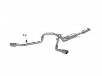 21-Up Ford F-150 T409 Stainless Steel 3 Inch Cat-Back 2.5 Inch Dual Split Side Exhaust System MBRP