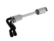 3 Inch Cat Back Exhaust System Pre-Axle Dual Outlet Black Coated Street Version For 15-20 Ford F-150 MBRP