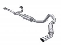 2022-Up Toyota Tundra 3.5L T304 Stainless Steel 2.5 Inch Dual Cat-Back Single Side Exit MBRP