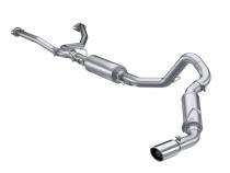 2022-Up Toyota Tundra 3.5L Aluminized Steel 2.5 Inch Dual Cat-Back Single Side Exit MBRP