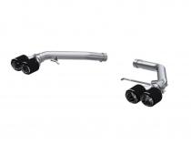 2014-2017 Audi SQ5 3.0T 2.5 Inch Axle-Back Dual Rear Exit T304 Stainless Steel with Quad Carbon Fiber Tips MBRP