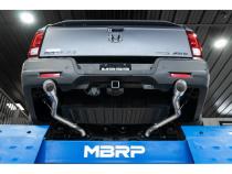 T304 Stainless Steel 2.5 Inch Cat-Back Dual Rear Exit 2021-Up Honda Ridgeline 3.5L MBRP