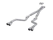 15-23 Dodge Challenger Aluminized Steel 3 Inch Dual Cat Back Quad Tips (Street Version) Exhaust System MBRP