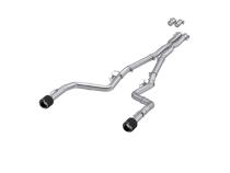 T304 Stainless Steel 3.0 Inch Cat-Back Dual Rear Race Profile with Dual Carbon Fiber Tips 15-23 Dodge Charger MBRP