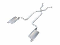 1968-1973 Corvette C3 2.5 Inch Crossmember Back Exhaust Kit With X-Pipe 409 Stainless No Mufflers Pypes Performance Exhaust