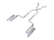 1968-1973 Corvette C3 2.5 Inch Crossmember Back Exhaust Kit With X-Pipe 409 Stainless Street Pro Mufflers Pypes Performance Exhaust