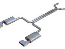 1986-1991 Corvette C4 2.5 Inch Crossmember Back Exhaust Kit With X-pipe 409 Stainless Race Pro Mufflers Pypes Performance Exhaust