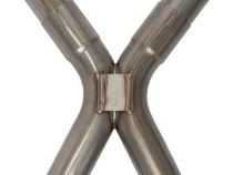 1966-71 Ford Fairlane 2.5 Inch X-Pipe Crossmember Back Quarter Panel Exit Exhaust Race Pro Mufflers Pypes Performance Exhaust