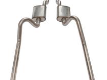 1966-71 Ford Fairlane 2.5 Inch X-Pipe Crossmember Back Rear Exit Exhaust Race Pro Mufflers Pypes Performance Exhaust
