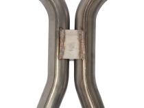 1966-71 Ford Fairlane 2.5 Inch H-Pipe Crossmember Back Rear Exit Exhaust Street Pro Mufflers Pypes Performance Exhaust