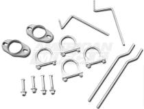 1979-2004 Mustang Pype Bomb Cat Back Exhaust System M80 Mufflers 409 Stainless Steel Pypes Performance Exhaust