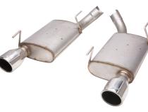2005-2010 Ford Mustang GT Axle Back Exhaust Kit With Violator Mufflers 409 Stainless Pypes Performance Exhaust