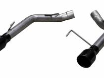 Axle Back System Split Rear Dual Exit Hardware Incl 2.5 in Intermediate Pipe And Tailpipe Natural 409 Stainless Steel Muffler Not Incl Black Tips Pypes Exhaust
