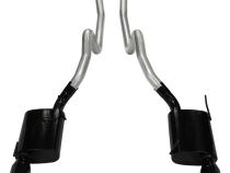 Cat Back Exhaust System 05-10 Mustang V8 Split Rear Dual Exit 2.5 in Intermediate Pipe And Tailpipe Violator Muffler/Hardware/4 in Black Tips Included Natural 409 Stainless Steel Pypes Exhaust