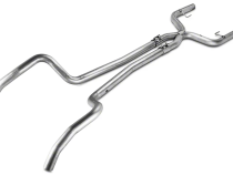 Cat Back System Split Rear Dual Exit 2.5 intermediate Pipe And Tailpipe Hardware Incl Muffler And Tip Not Incl Natural Finish 409 Stainless Steel Pypes Exhaust