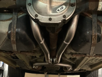 Cat Back System Split Rear Dual Exit 2.5 intermediate Pipe And Tailpipe Hardware Incl Muffler And Tip Not Incl Natural Finish 409 Stainless Steel Pypes Exhaust