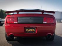 Cat Back Exhaust System 05-10 Mustang GT Split Rear Dual Exit 2.5 in Intermediate And Tail Pipe M80 Muffler/Hardware/4 in Polished Tips Incl Natural Finish 409 Stainless Steel Pypes Exhaust