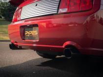 Cat Back Exhaust System 05-10 Mustang GT Split Rear Dual Exit 2.5 in Intermediate And Tail Pipe M80 Muffler/Hardware/4 in Polished Tips Incl Natural Finish 409 Stainless Steel Pypes Exhaust