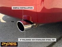 2005-2010 Mustang V6 Axle Back Exhaust Kit 4 Inch 304SS Tip 409 Stainless Violator Muffler Pypes Performance Exhaust