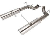 Pype Bomb Series Axle Back Exhaust System 11-14 Mustang V6 Split Rear Dual Exit 4 in Polished Tips Hardware Not Incl Polished 304 Stainless Steel Pypes Exhaust