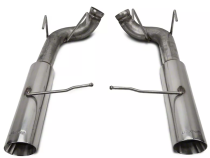 Pype Bomb Series Axle Back Exhaust System 11-14 Mustang V6 Split Rear Dual Exit 4 in Polished Tips Hardware Not Incl Polished 304 Stainless Steel Pypes Exhaust