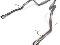 2011-2014 Mustang V6 Mid Muffler Cat Back Exhaust System M-80 Mufflers 409 Stainless Pypes Performance Exhaust