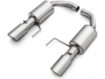 Axle Back Exhaust 15-23 Mustang V6 and Ecoboost Split Rear Dual Exit 3 in Polished Tips Hardware Included Polished 304 Stainless Steel Pypes Exhaust