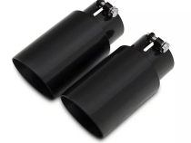 Axle Back Exhaust 15-23 Mustang V6 and Ecoboost Split Rear Dual Exit 3 in Black Tips Hardware Included Polished 304 Stainless Steel Pypes Exhaust