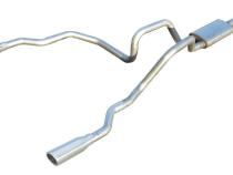 Violator Series Cat Back Exhaust System 04-08 Ford F150 Split Rear Dual Exit 3 in Intermediate And 2.5 in Tail Pipe Violator Muffler/Hardware/3.5 in Polished Tips Incl Pypes Exhaust