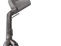 F150 Cat Back Exhaust System For 15-20 Ford F150 Split Rear Dual Exit 3 Inch Intermediate And 3 Inch Tail Pipe 4.5 Inch Tip Muffler Incl Hardware Incl Polished Tip Incl Pypes Exhaust