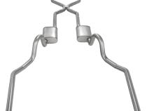 Crossmember Back w/H-Pipe Exhaust System 64-74 GM A Body Split Rear Dual Exit 3 in Intermediate And Tail Pipe Hardware Incl Muffler And Tip Not Incl Pypes Exhaust