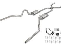 1968-72 Olds 442 Crossmember-Back Valance Exit H pipe Race Pro Muffler SGA48R