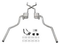 1968-72 Olds 442 Crossmember-Back Valance Exit H pipe Street Pro Muffler SGA48S